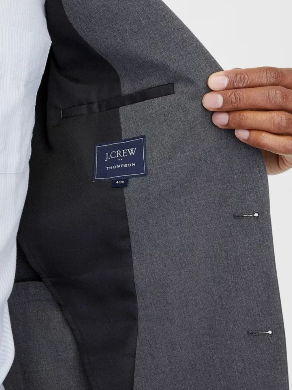 J. Crew Dark Gray Slim-Fit Thompson Performance Suit Jacket - Size 42R